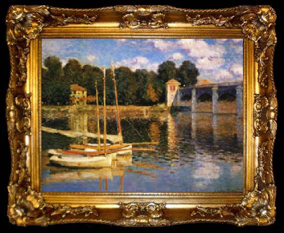 framed  Claude Monet The Bridge at Argenteuil, ta009-2